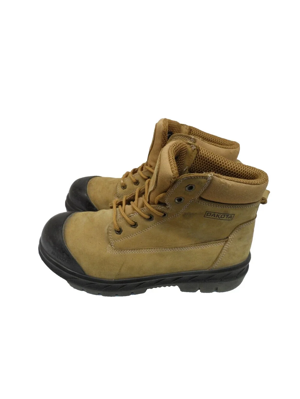 Dakota Men's 6'' 6518 Steel Toe Steel Plate Safety Work Boots Tan Size 12M